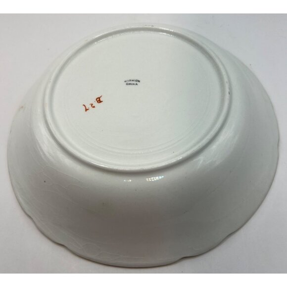 1890's Warwick China Serving Bowl No Chips - Picture 6 of 8